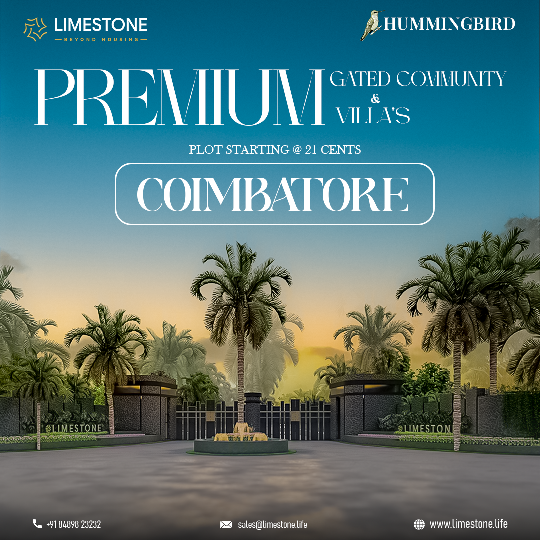 LIMESTONE Luxury Villa in Coimbatore | A Premium Gated Community Villa in Coimbatore for Sale